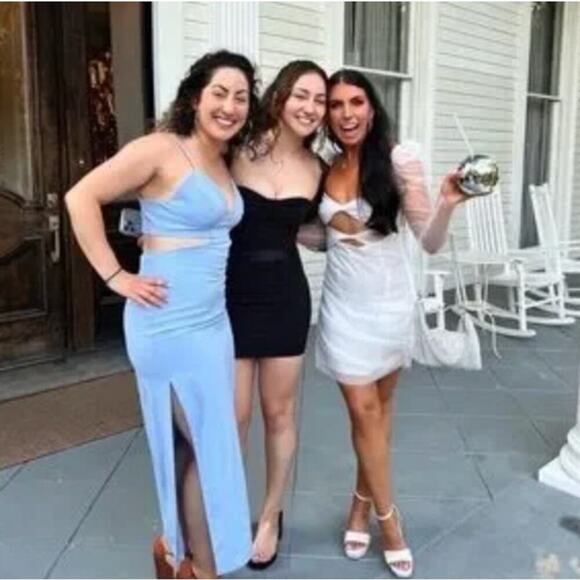 The Bar Jean Dress Blanc Size 6 - Picture 2 of 10